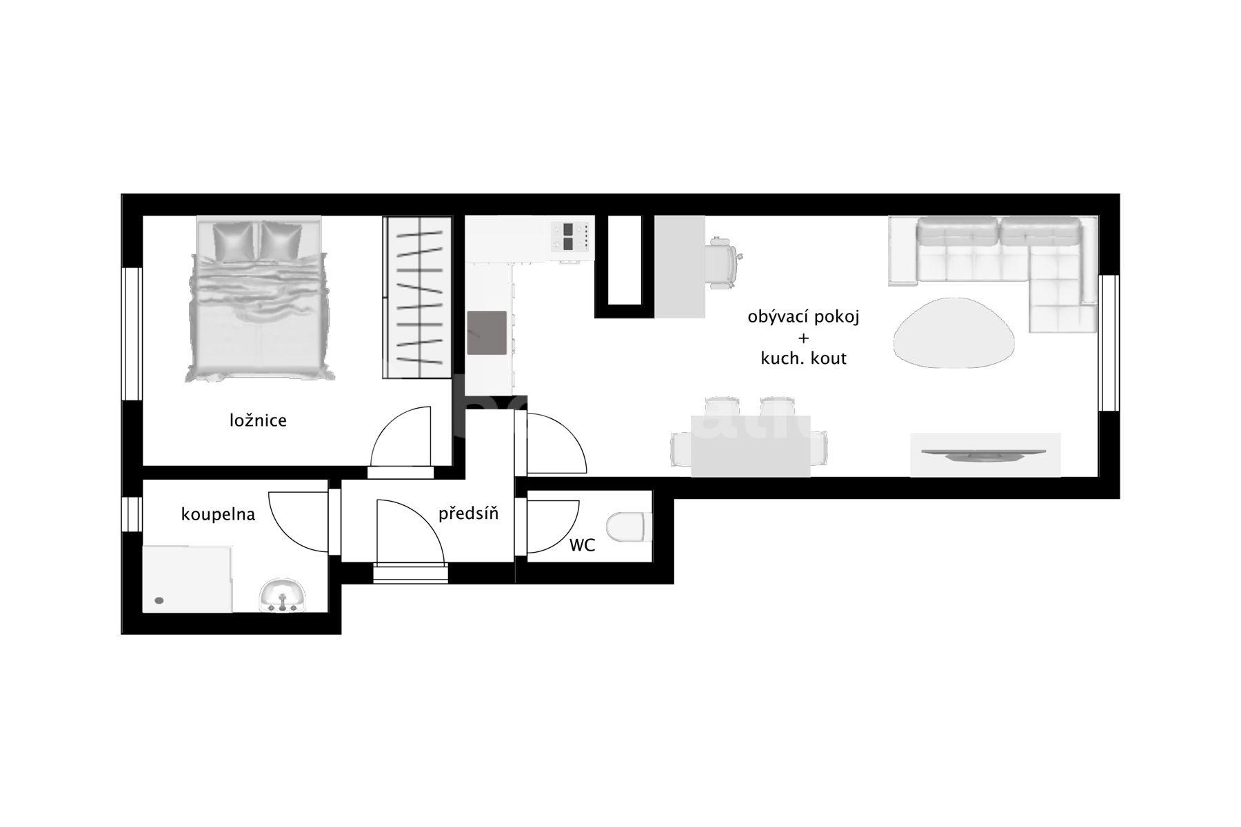 Prodej bytu 2+kk 57 m², Hájkova, Praha, Praha