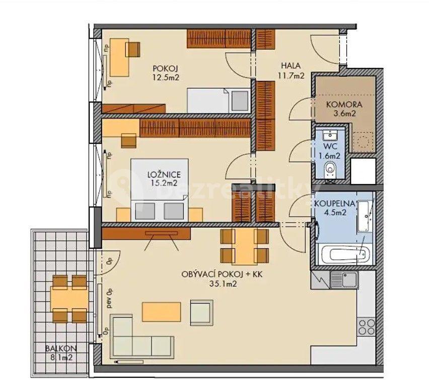 Pronájem bytu 3+kk 95 m², Kardausova, Praha, Praha