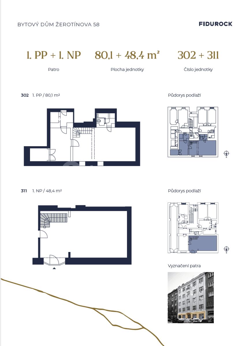 Prodej nebytového prostoru 129 m², Žerotínova, Praha, Praha