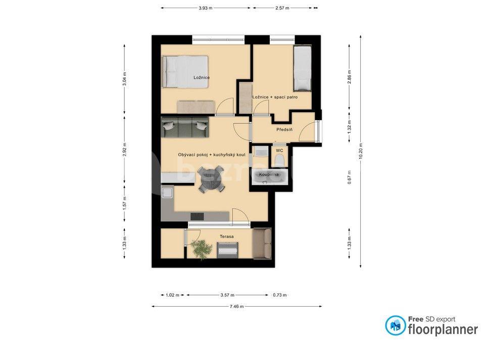 Pronájem bytu 3+kk 70 m², Budějovická, Praha, Praha