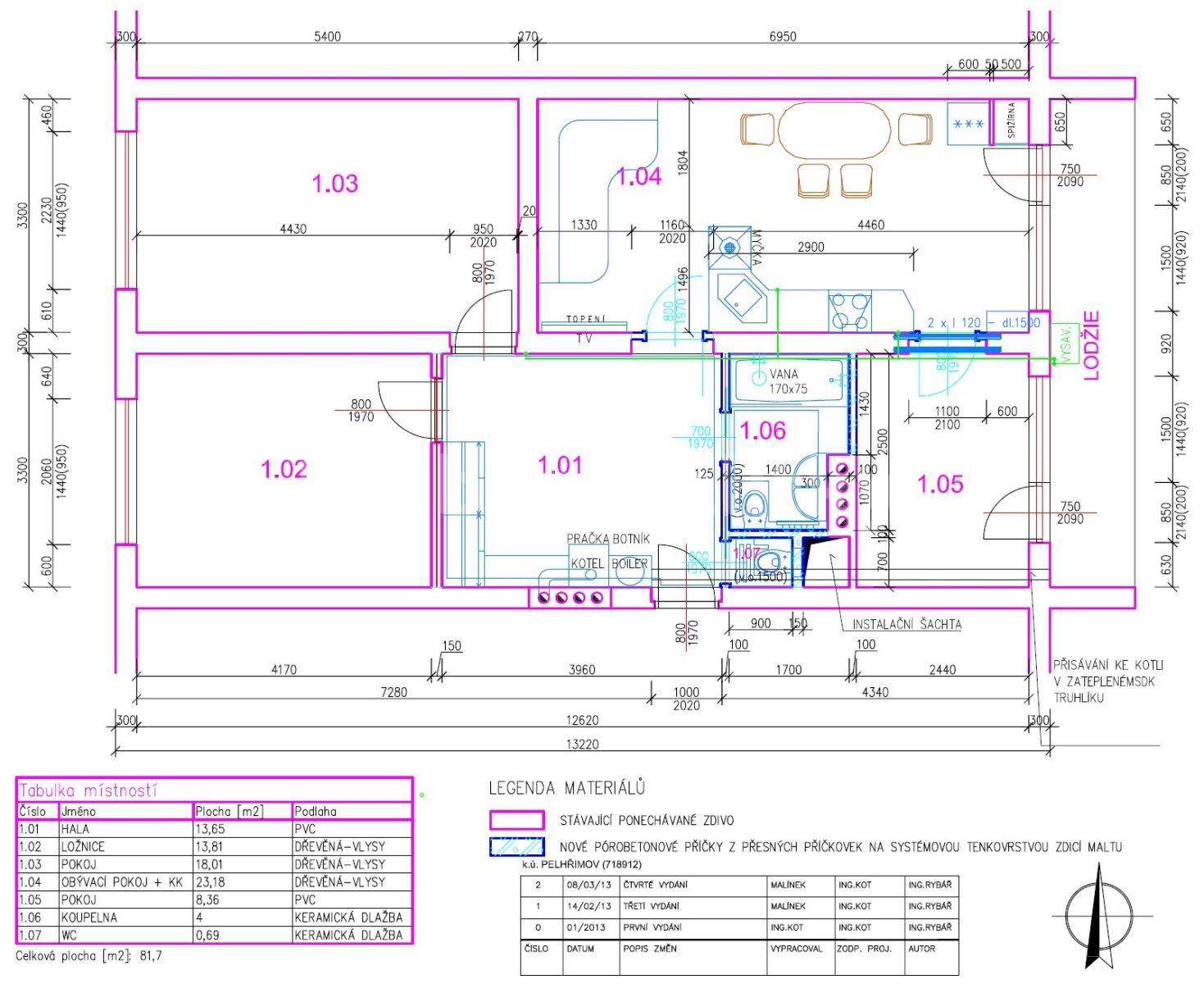 Pronájem bytu 4+kk 82 m², Družstevní, Pelhřimov, Kraj Vysočina