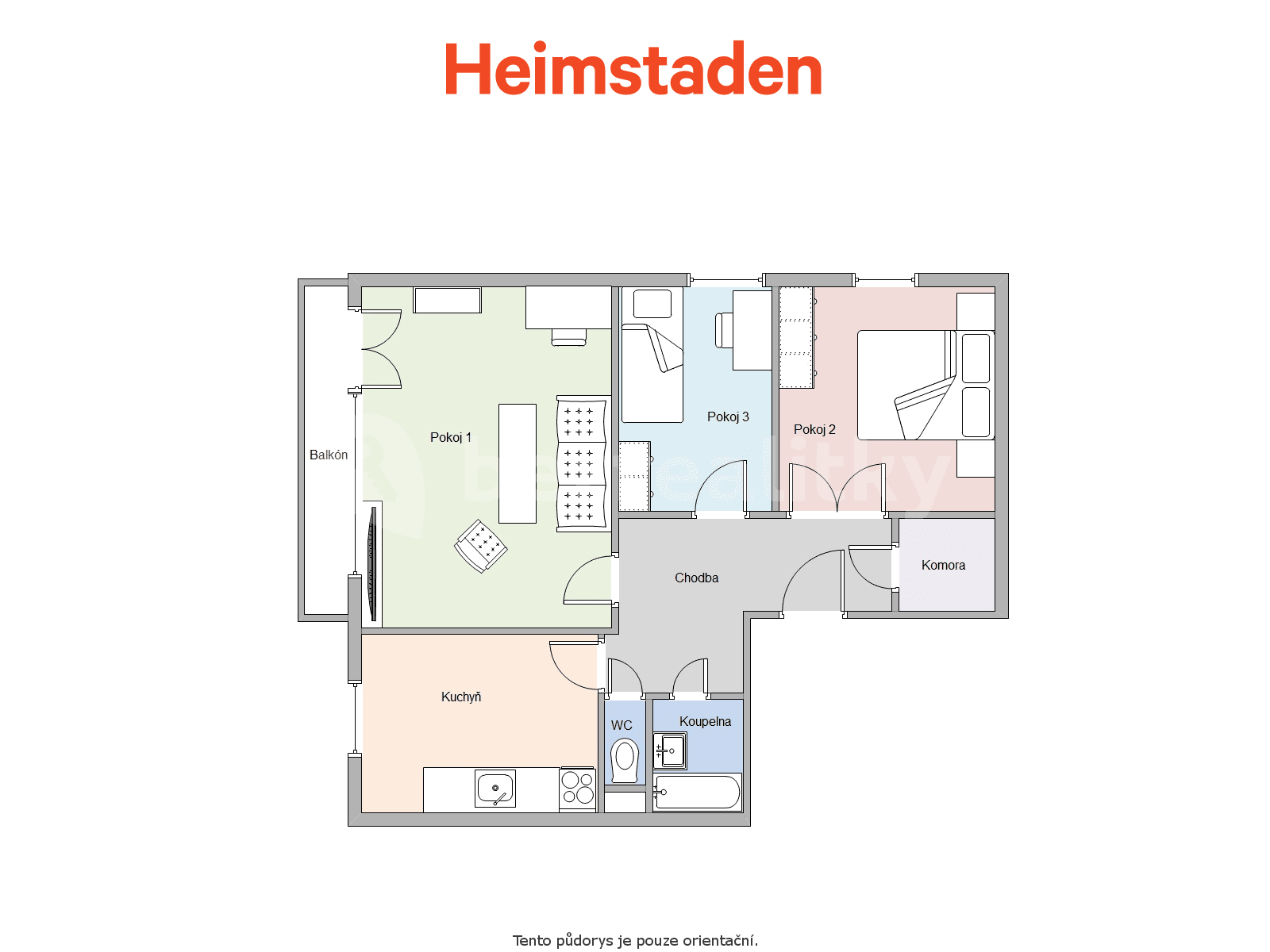 Pronájem bytu 3+1 69 m², Pionýrů, Příbor, Moravskoslezský kraj