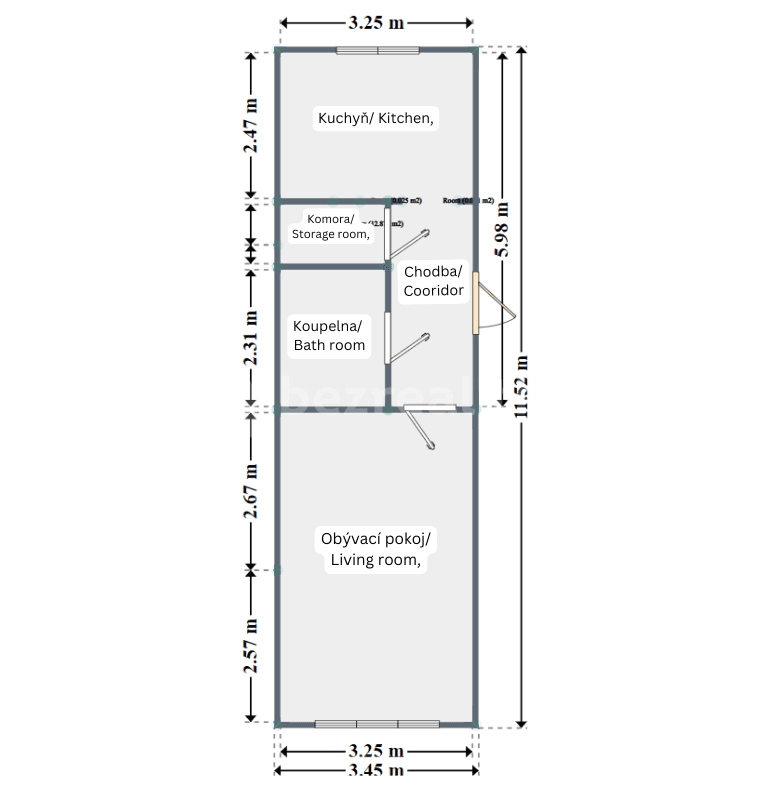 Pronájem bytu 1+1 40 m², Nedvězská, Praha, Praha