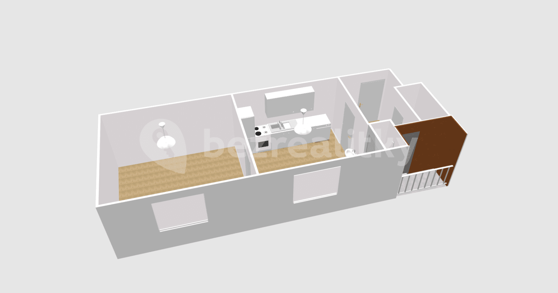 Pronájem bytu 2+kk 43 m², Mlýnská, Liberec, Liberecký kraj