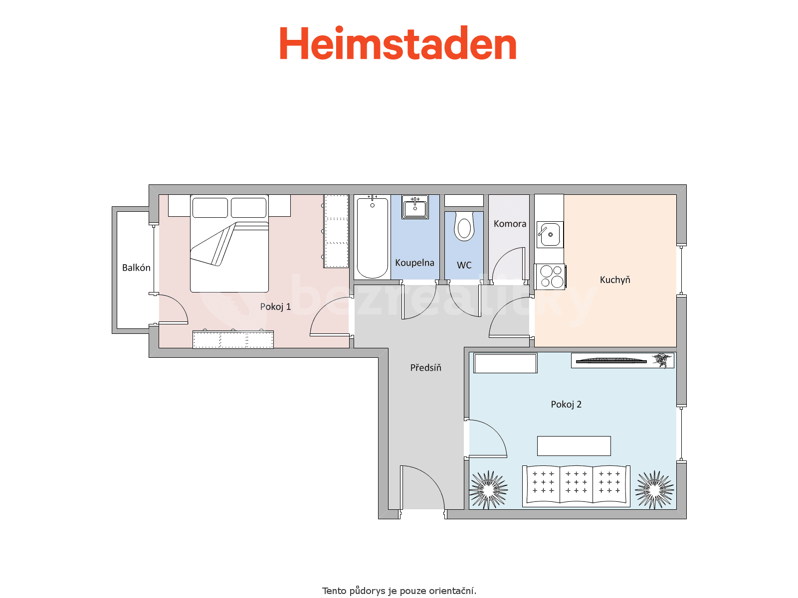 Pronájem bytu 2+1 63 m², Okružní, Karviná, Moravskoslezský kraj