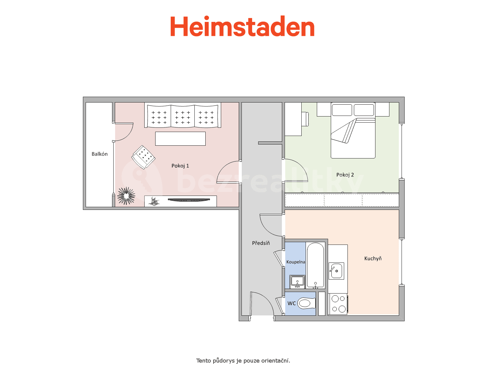 Pronájem bytu 2+1 58 m², tř. 17. listopadu, Karviná, Moravskoslezský kraj