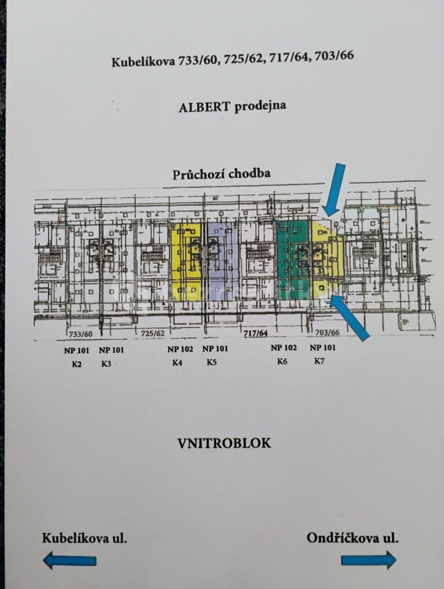 Pronájem nebytového prostoru 54 m², Kubelíkova, Praha, Praha