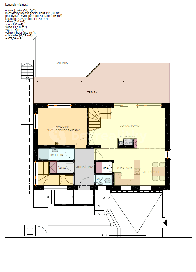 Prodej domu 284 m², pozemek 526 m², K Lesu, Praha, Praha