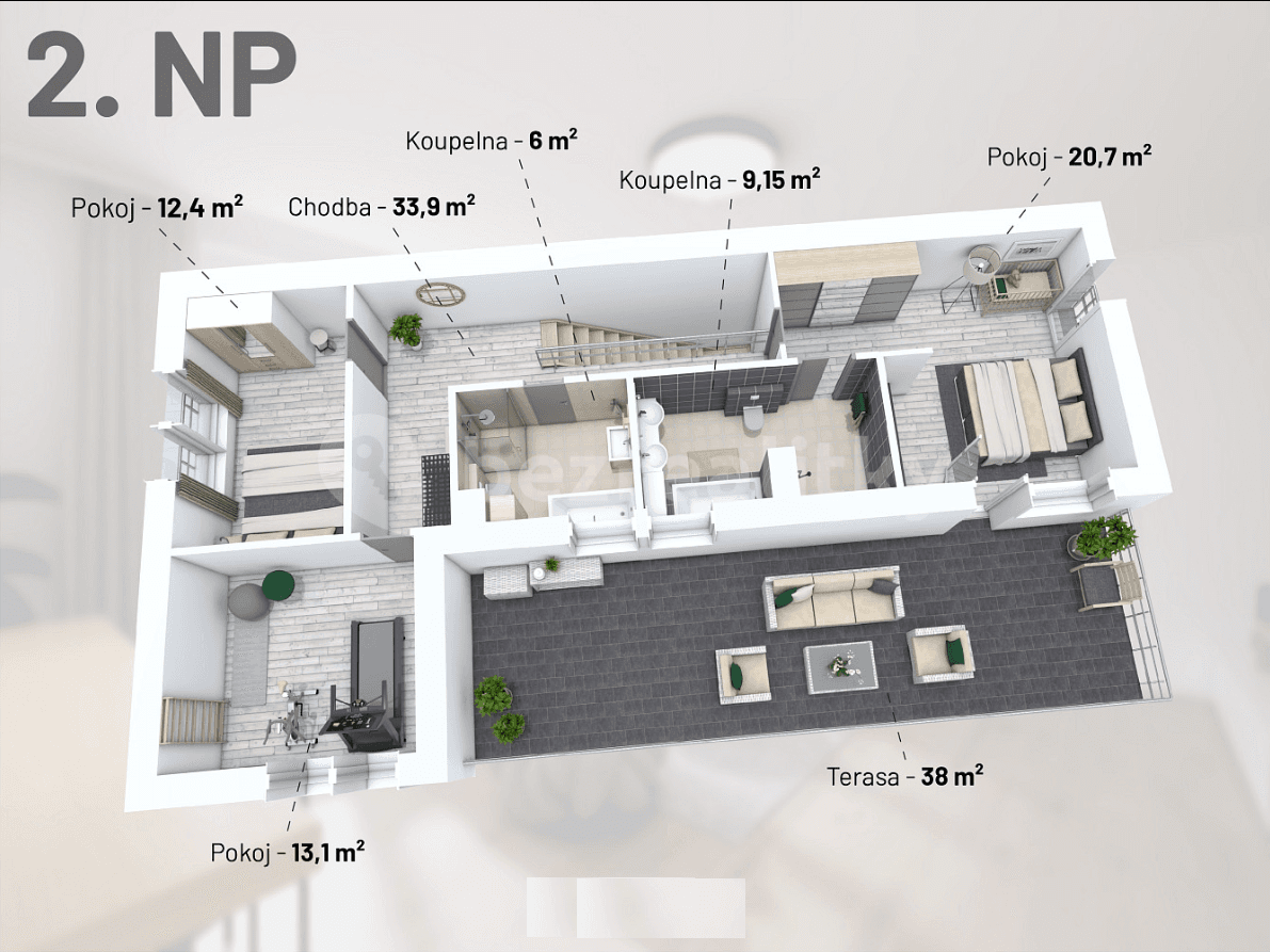 Prodej domu 173 m², pozemek 1.277 m², Chyňava, Středočeský kraj