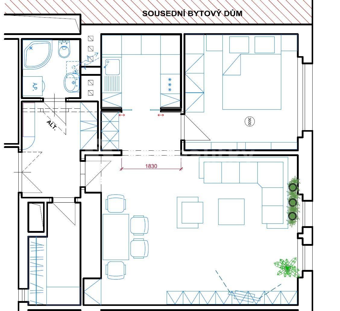 Pronájem bytu 2+kk 62 m², Československé armády, Praha, Praha