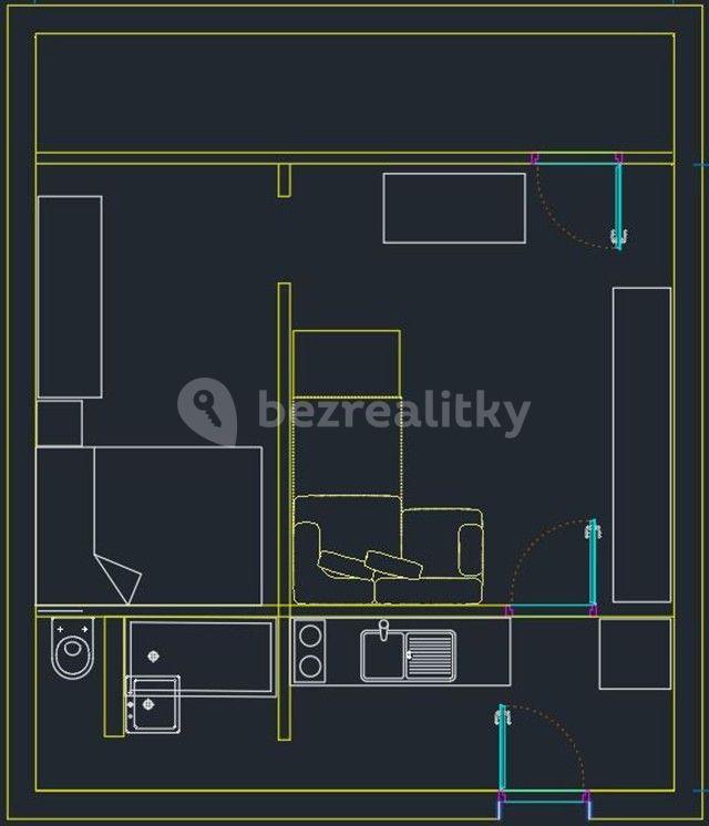 Pronájem bytu 2+kk 39 m², Jílovská, Praha, Praha