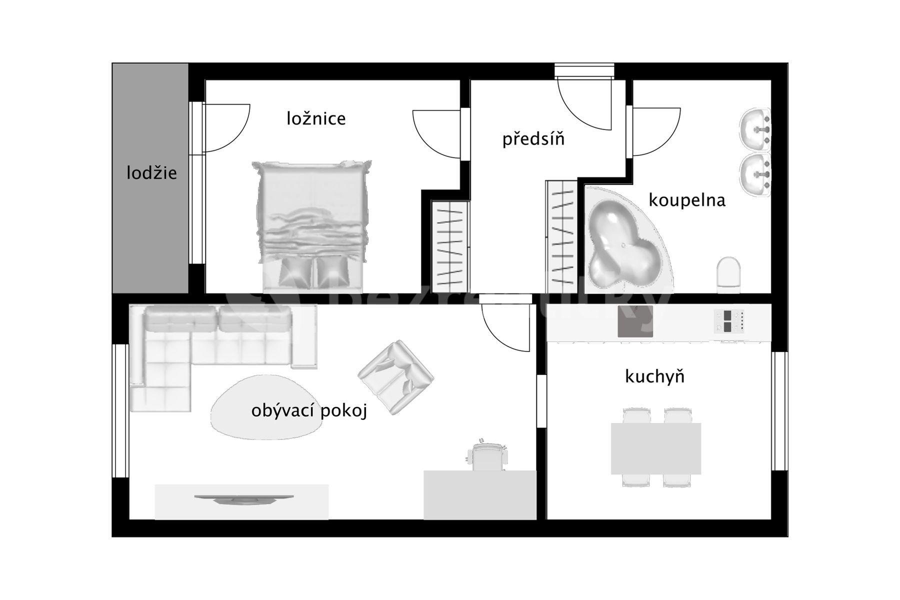 Prodej bytu 2+1 60 m², Krásná Hora nad Vltavou, Krásná Hora nad Vltavou, Středočeský kraj