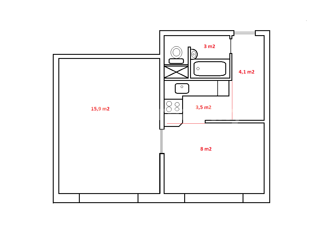 Prodej bytu 1+1 41 m², Zdislavická, Praha, Praha