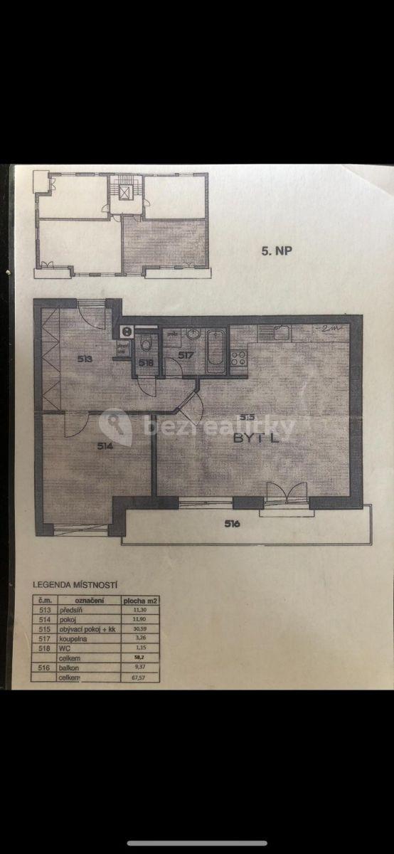 Pronájem bytu 2+kk 68 m², Budilova, Praha, Praha