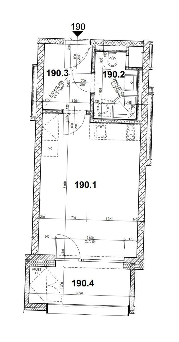 Pronájem bytu 1+kk 30 m², Tetauerova, Praha, Praha