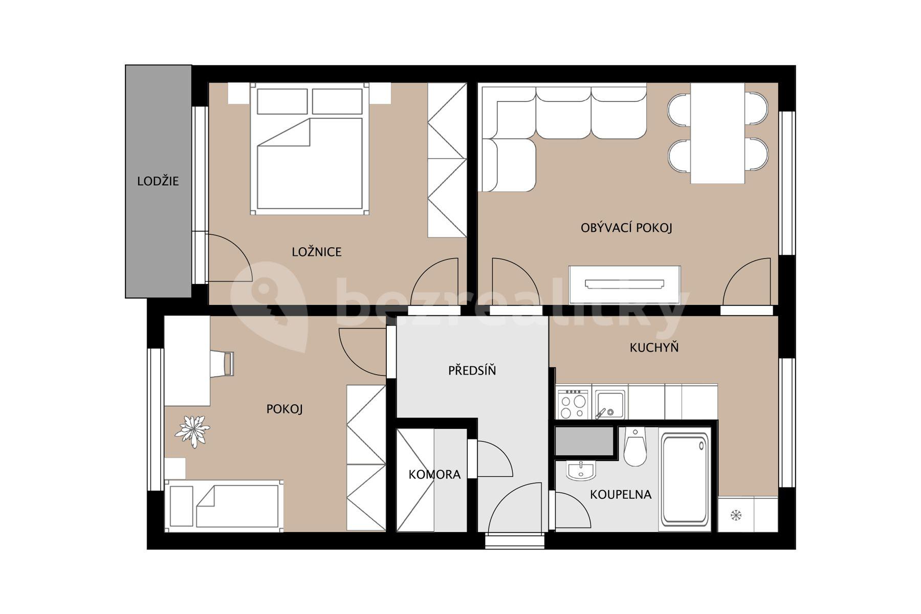 Prodej bytu 3+1 64 m², Vysoká, Jablonec nad Nisou, Liberecký kraj