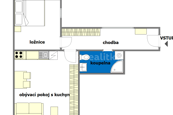 Pronájem bytu 2+kk 50 m², Sirotkova, Brno