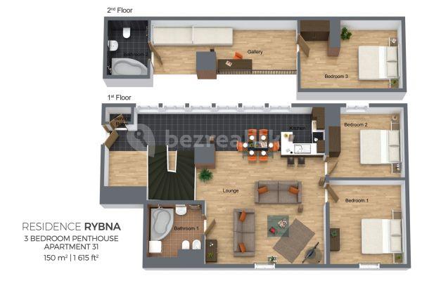 Pronájem bytu 4+kk 150 m², Rybná, Praha