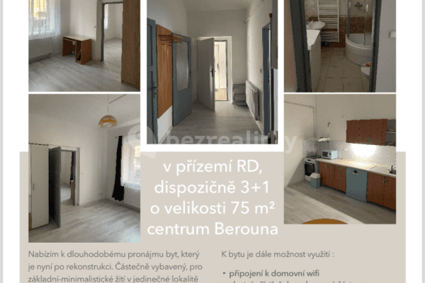 Pronájem bytu 3+1 75 m², Hněvkovského, Beroun