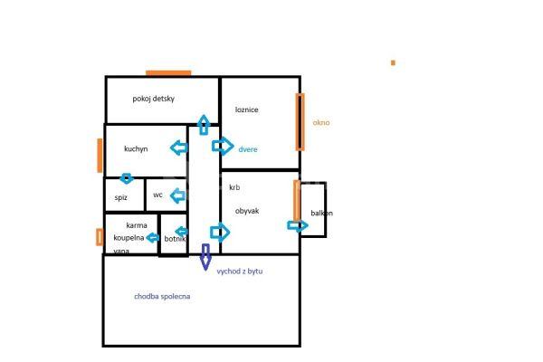 Pronájem bytu 3+1 68 m², Petelinova, Olomouc