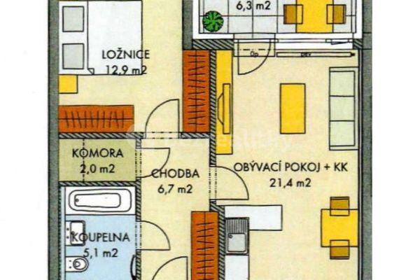 Prodej bytu 2+kk 56 m², Devonská, Hlavní město Praha