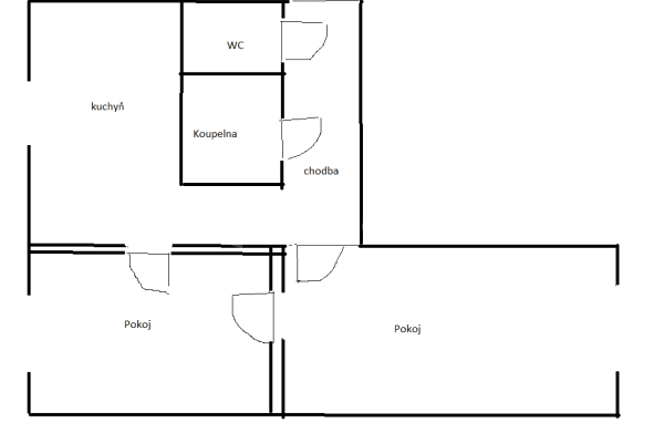 Pronájem bytu 2+1 55 m², Resslova, Ostrava